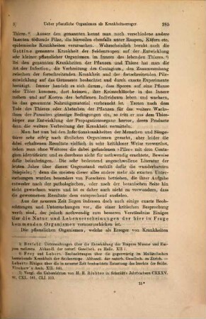 Ueber pflanzliche Organismen als Krankheitserreger