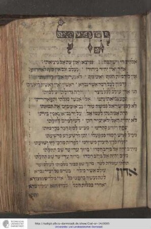 Gebetbuch zu den Wochentagen, Sabbaten und ausgezeichneten Sabbaten mit Pijjutim zu den Abendgebeten der drei Pilgerfeste, nach deutschem und polnischen Ritus