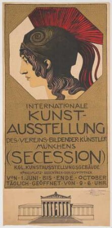 Plakat: Internationale Kunstausstellung der Münchener Secession, 1. Juni bis Ende Oktober 1893
