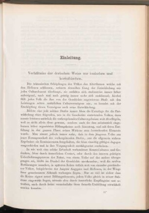 Einleitung. Verhältniss der dorischen Weise zu ionischen und korinthischen.