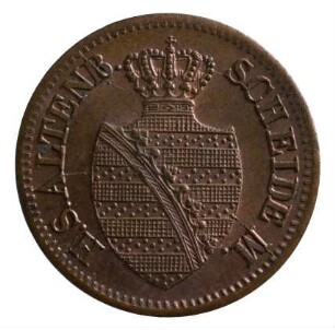 Münze, Pfennig, 1858