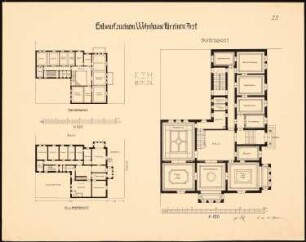 Wohnhaus für einen Arzt: Grundrisse