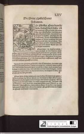 Die Dritte Epistel Sanct Johannis