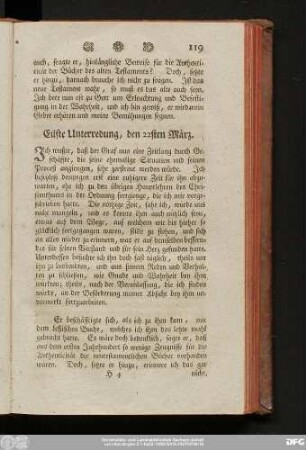Eilfte Unterredung, den 22sten März.