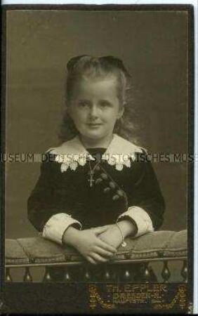 Porträt eines Mädchens, Carte de Visite