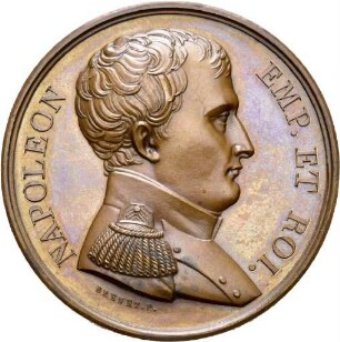 Medaille auf die Abdankung Napoleons 1815