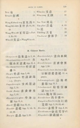D. Chinese books