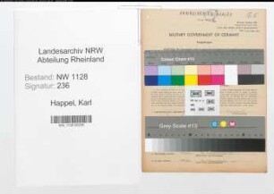 Entnazifizierung Karl Happel , geb. 30.05.1901 (Feuerwehrmann)