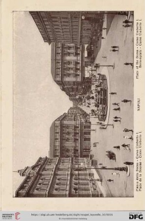 Napoli – Piazza della Borsa – Corso Umbeto I. – Place de la Bourse – Corso Umberto I. – Place of the Borsa – Corso Umberto I. – Borsenplatz – Corso Umberto I.