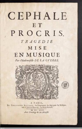 Cephale Et Procris : Tragedie Mise En Musique