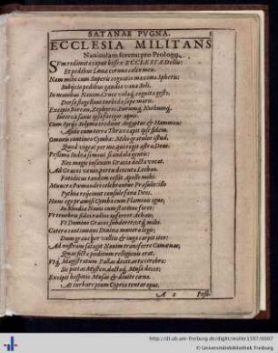 Ecclesia Militans.