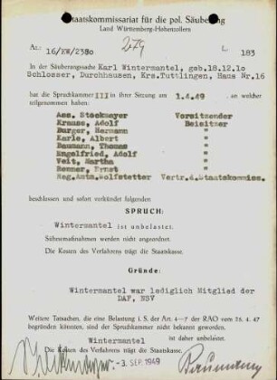 Wintermantel, Karl