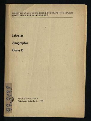 1977: Klasse 10
