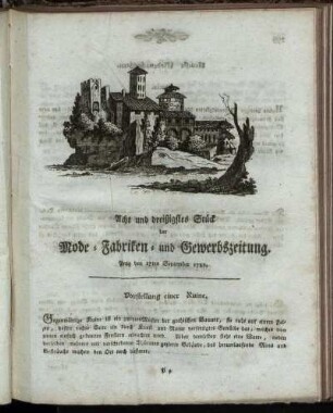 Acht und dreißgistes Stück. Prag den 17ten September 1788.