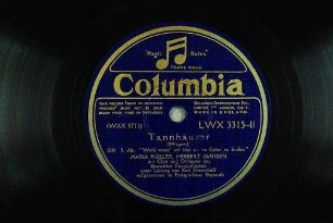Tannhäuser: 3. Akt, "Wohl wusst' ich hier sie im Gebet zu finden" / (Wagner)