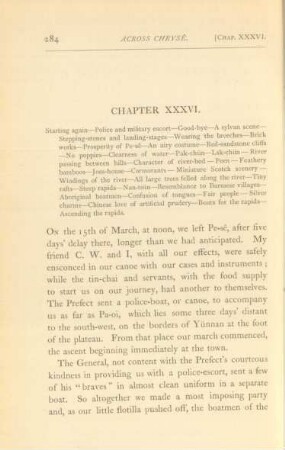 Chapter XXXVI. Starting again ...