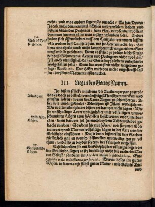 III. Liegen bey Gottes Namen.