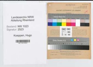 Entnazifizierung Hugo Koeppen , geb. 16.10.1877 (Notar)
