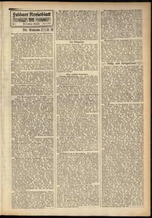 Zweite Ausgabe vom Freitag, den 12. Januar 1917.