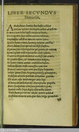 Liber Secundus Samuelis