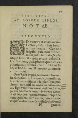 Iust. Lipsi ad eosdem Libros Notae.
