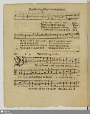 XIII. Am Sontag Jubilate: Über ein Kleines