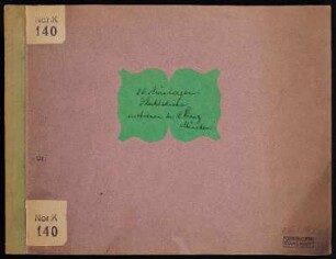Vorderdeckel, mit handgeschriebenem Einbandtitel und Besitzvermerk: Hopf, Hans / Stempel