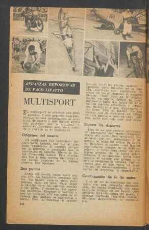 Multisport : Andanzas deportivas de Paco Lifatto