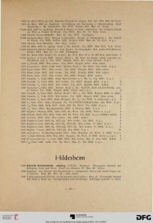 Hildesheim 8Nr. 1398-1507)