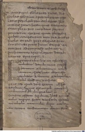 Collectio canonum Dionysio-Hadriana - BSB Clm 6244