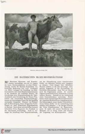 Die bayerischen Museumsverhältnisse