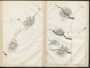 Illustration: f. 37a-37b Vasto, Termoli und Ravenna