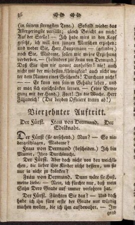 Vierzehnter Auftritt. Der Fürst. Frau von Detmund. Der Edelknabe.
