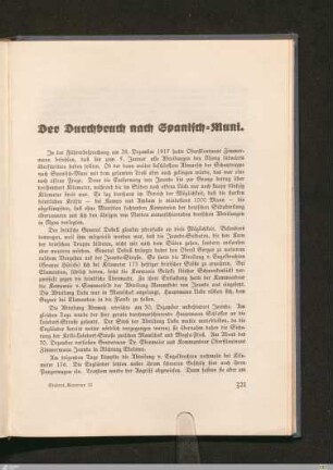 Der Durchbruch nach Spanisch-Muni