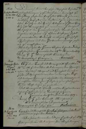 Zustimmung zur Dispensierung des Gymnasiasten Wiegand vom Biennium.