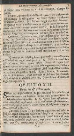 Quaestio XIII.