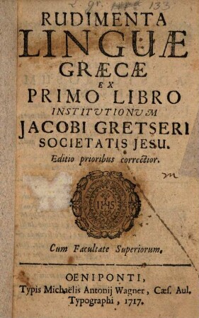 Rudimenta linguae graecae