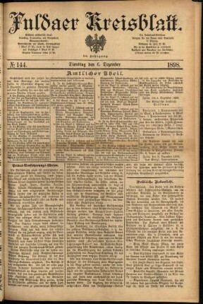 Ausgabe vom Dienstag, den 06. Dezember 1898.