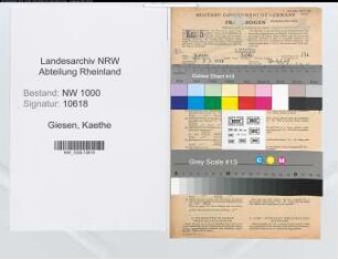Entnazifizierung Kaethe Giesen, geb. 08.03.1917 (Kontoristin)