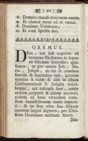 Oremus.