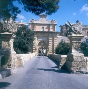 Mdina. Haupttor zur Stadt