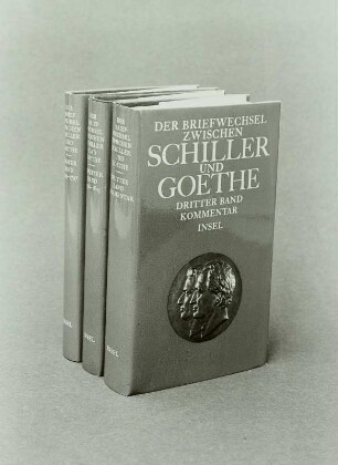Buchgestaltung 'Der Briefwechsel zwischen Schiller und Goethe', 3 Bände