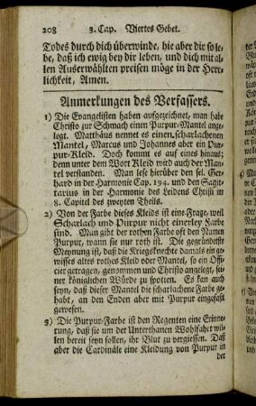 Anmerkungen des Verfassers. - Zusatz des Herausgebers.