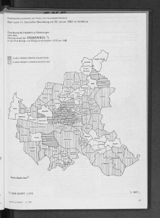 Stimmenanteile der GRÜNEN/ GAL in den Bundestags- und Bürgerschaftswahlen 1978 bis 1986