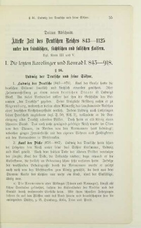 I. Die letzten Karolinger und Konrad I. 843-918