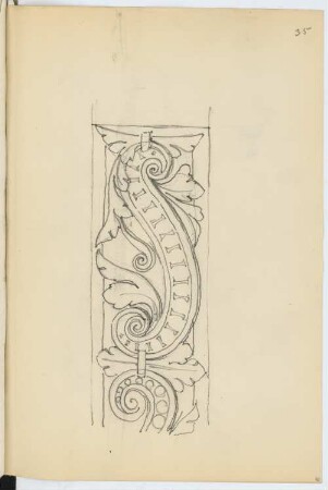 Pfarrkirche, Koblenz: Detail (aus: Skizzen- und Fotoalbum 11)