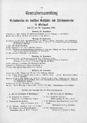 Generalversammlung des Gesamtvereins der deutschen Geschichts- und Altertumsvereine