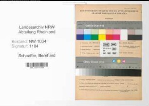 Entnazifizierung Bernhard Schaeffer , geb. 13.02.1884 (Obermaschinist)