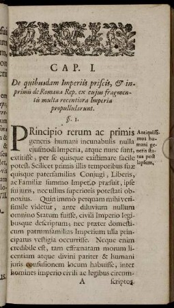 §. I. [ - ] § 11.; de Assyria [ - ] de Carthagine.