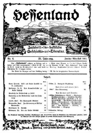 Nr. 6, Zweites März-Heft 1911